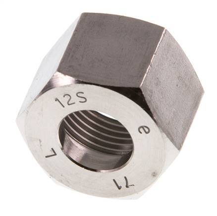 M20x1.5 x 12S Stainless steel Union nut for Cutting ring