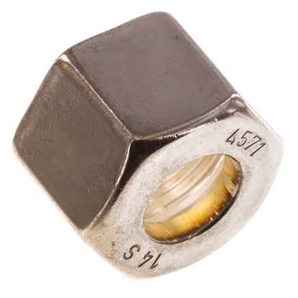 M22x1.5 x 14S Stainless steel Union nut for Compression ring