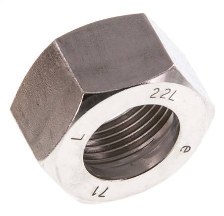 M30x2 x 22L Stainless steel Union nut for Cutting ring