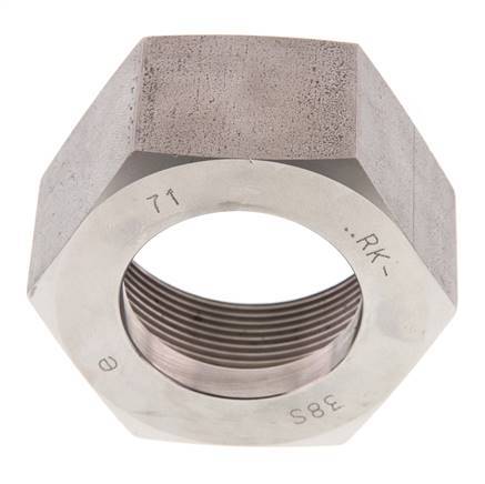M52x2 x 38S Stainless steel Union nut for Cutting ring