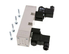 5/3 ISO 5599-2 Exhaust Center Solenoid Valve 115V AC 2-10bar/28-140psi YPC