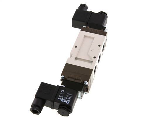 5/3 G3/8'' Center Closed Solenoid Valve 230V AC 2-10bar/28-140psi YPC