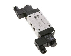 5/3 G1/4'' Exhaust Center Solenoid Valve 24V DC 3-8bar/42-112psi Airtec