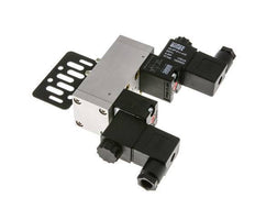 5/3 ISO 5599-1 Exhaust Center Solenoid Valve 24V DC 3-10bar/42-140psi Airtec