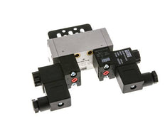 5/3 ISO 5599-1 Exhaust Center Solenoid Valve 24V DC 3-10bar/42-140psi Airtec