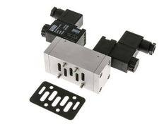 5/3 ISO 5599-1 Exhaust Center Solenoid Valve 24V DC 3-10bar/42-140psi Airtec