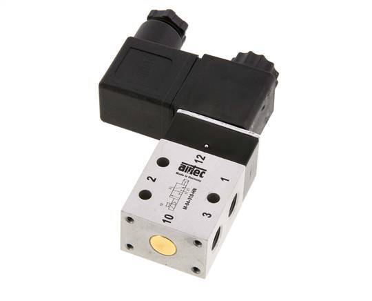 3/2 G1/8'' NO Solenoid Valve 12V DC 2-10bar/28-140psi Airtec