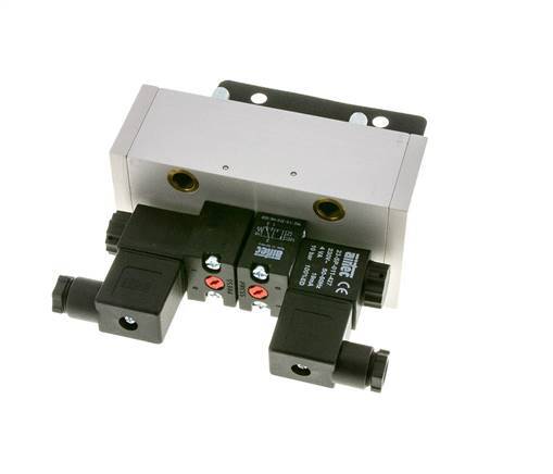 5/3 ISO 5599-3 Center Closed Solenoid Valve 24V AC 3-10bar/42-140psi Airtec