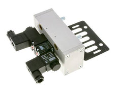 5/3 ISO 5599-3 Center Closed Solenoid Valve 24V AC 3-10bar/42-140psi Airtec