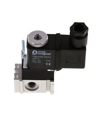 3/2 G1/8'' M5 (M5) NO Solenoid Valve 24V AC 0-8bar/0-112psi YPC