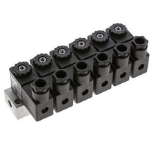 6x3/2 G1/8'' NC Solenoid Valve 24V DC -0.95-10bar/-13.2-140psi Airtec
