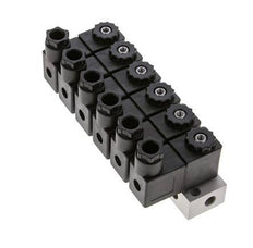 6x3/2 G1/8'' NC Solenoid Valve 24V DC -0.95-10bar/-13.2-140psi Airtec
