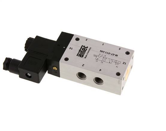 5/2 G1/4'' Solenoid Valve 12V DC 2.5-10bar/35.0-140psi Airtec