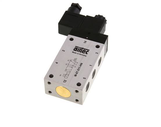 5/2 G1/4'' Solenoid Valve 12V DC 2.5-10bar/35.0-140psi Airtec