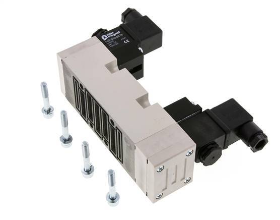 5/3 ISO 5599-2 Pressure Center Solenoid Valve 12V DC 2-10bar/28-140psi YPC