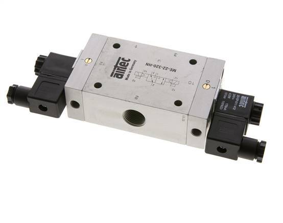 3/2 G1/2'' (G1/8'') Bistable Solenoid Valve External Pilot 24V AC 0-10bar/0-140psi Airtec