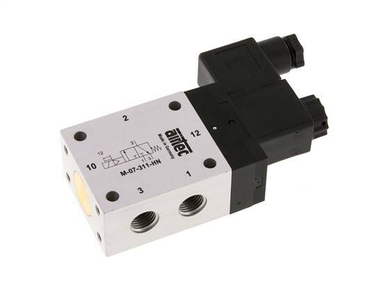 3/2 G1/4'' NO Solenoid Valve 12V DC 2.5-10bar/35.0-140psi Airtec