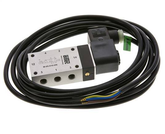 5/2 G1/8'' Solenoid Valve 230V AC ATEX 2-10bar/28-140psi Airtec