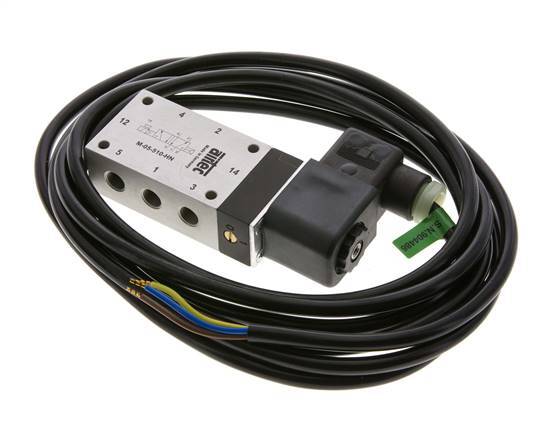 5/2 G1/8'' Solenoid Valve 230V AC ATEX 2-10bar/28-140psi Airtec