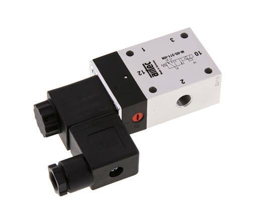 3/2 G1/8'' NO Solenoid Valve 12V DC 3-10bar/42-140psi Airtec