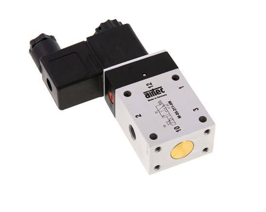 3/2 G1/8'' NO Solenoid Valve 12V DC 3-10bar/42-140psi Airtec