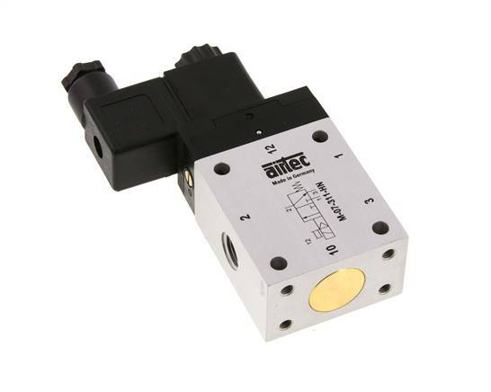 3/2 G1/4'' NC Solenoid Valve 115V AC 2.5-10bar/35.0-140psi Airtec