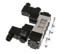 5/3 ISO 5599-1 Exhaust Center Solenoid Valve 24V AC 2-10bar/28-140psi YPC