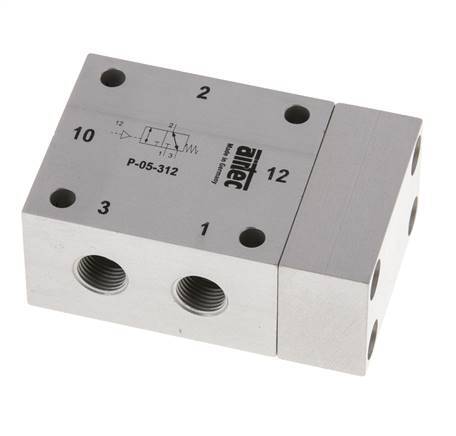 3/2 G1/8'' Air Pilot Valve -0.95-10bar/-13.2-140psi Airtec