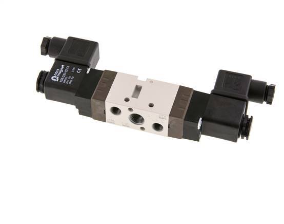 5/2 G1/4'' (G1/8'') Bistable Solenoid Valve 24V DC 1.5-10bar/21.0-140psi YPC