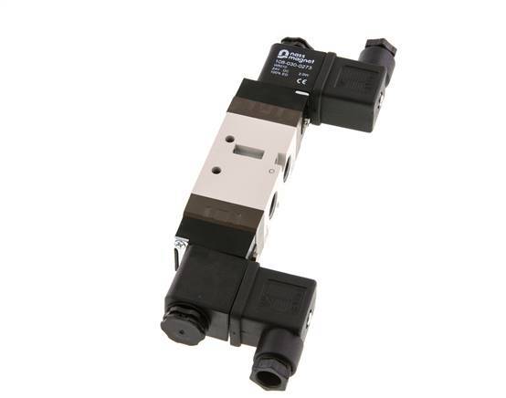 5/2 G1/4'' (G1/8'') Bistable Solenoid Valve 24V DC 1.5-10bar/21.0-140psi YPC