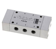 5/3 G1/8'' Center Closed Air Pilot Valve 0-8bar/0-112psi Airtec