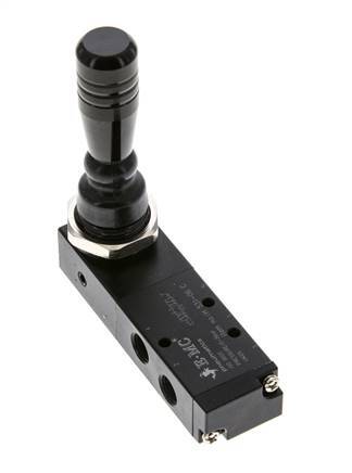 5/3 G1/8'' Center Closed Hand Lever Valve Detent 0-8bar/0-112psi E.MC