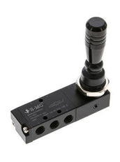 5/3 G1/8'' Center Closed Hand Lever Valve Detent 0-8bar/0-112psi E.MC