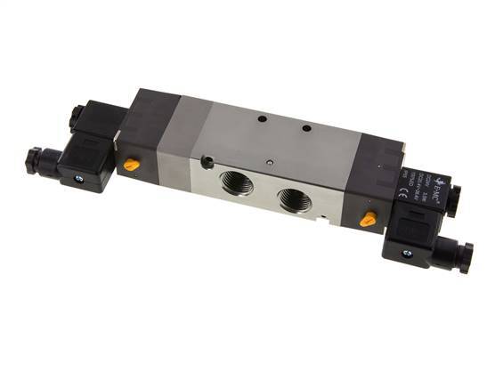 5/3 G1/2'' Pressure Center Solenoid Valve 24V AC 1.5-8bar/21.0-112psi E.MC
