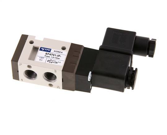 3/2 G1/4'' NO Solenoid Valve 24V DC 1.5-10bar/21.0-140psi YPC