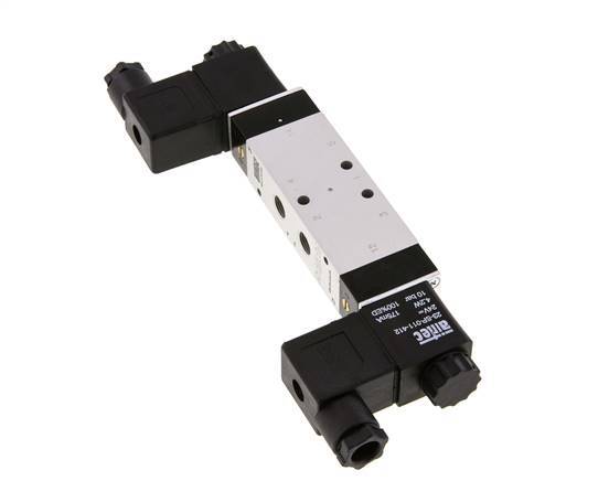 5/3 G1/8'' Pressure Center Solenoid Valve 24V AC 3-10bar/42-140psi Airtec