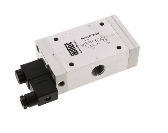 3/2 G1/2'' (G1/8'') Solenoid Valve External Pilot 230V AC 0-10bar/0-140psi Airtec