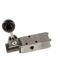 3/2 G1/4'' Hand Lever Valve Stainless Steel Detent -0.95-12bar/-13.2-168psi