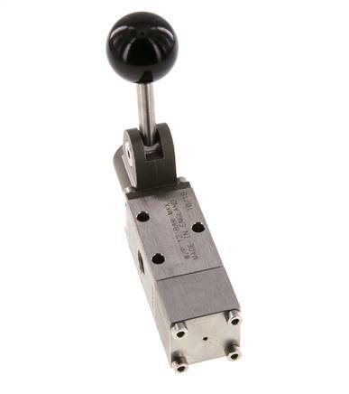 3/2 G1/4'' Hand Lever Valve Stainless Steel Detent -0.95-12bar/-13.2-168psi