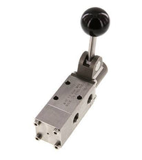 3/2 G1/4'' Hand Lever Valve Stainless Steel Detent -0.95-12bar/-13.2-168psi