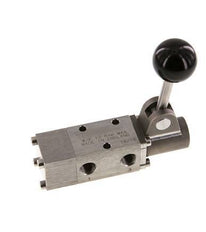 3/2 G1/4'' Hand Lever Valve Stainless Steel Detent -0.95-12bar/-13.2-168psi