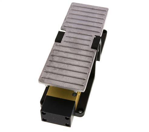 closed pedal position schwarz 5/3 G1/4'' Center Closed Foot Pedal Valve 2.5-10bar/35.0-140psi
