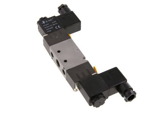5/2 G1/4'' (G1/8'') Bistable Solenoid Valve 12V DC 1.5-8bar/21.0-112psi E.MC