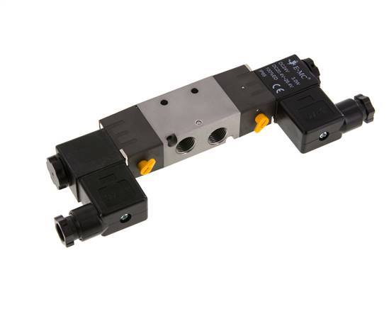 5/2 G1/4'' (G1/8'') Bistable Solenoid Valve 12V DC 1.5-8bar/21.0-112psi E.MC