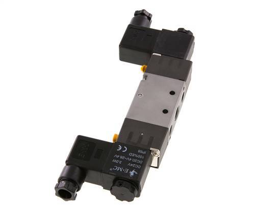 5/2 G1/4'' (G1/8'') Bistable Solenoid Valve 12V DC 1.5-8bar/21.0-112psi E.MC
