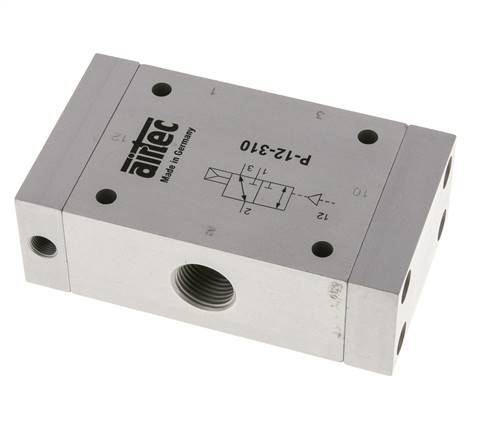 3/2 G1/2'' (G1/8'') Air Pilot Valve 1-10bar/14-140psi Airtec