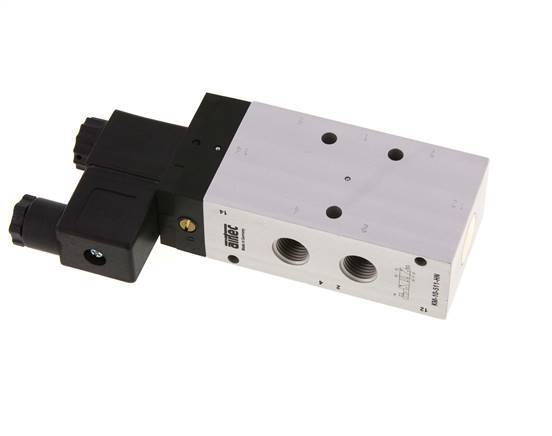 5/2 G1/4'' Solenoid Valve 230V AC 2.5-10bar/35.0-140psi Airtec