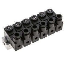 6x3/2 G1/8'' NC Solenoid Valve 230V AC -0.95-10bar/-13.2-140psi Airtec