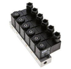 6x3/2 G1/8'' NC Solenoid Valve 230V AC -0.95-10bar/-13.2-140psi Airtec