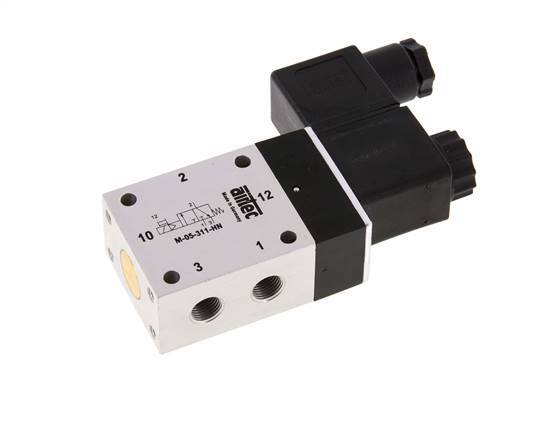 3/2 G1/8'' NO Solenoid Valve 230V AC 3-10bar/42-140psi Airtec